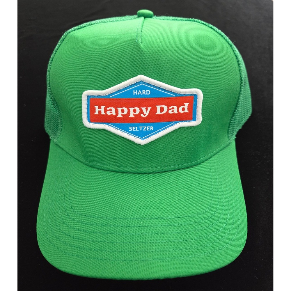 Happy Dad Hard Seltzer Trucker Hat Green Mesh Snapback Cap Nelk Boys Full Send‎